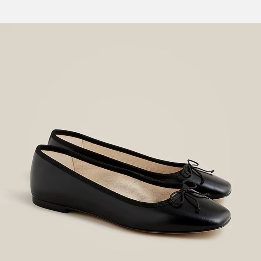 J Crew Quinn Black Ballet Flats